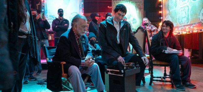 coppola on set with driver